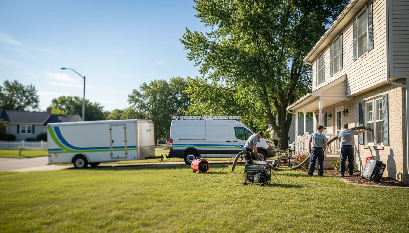 Flooded Basement Restoration And Cleanup With Repair in Woodhull, IL near me